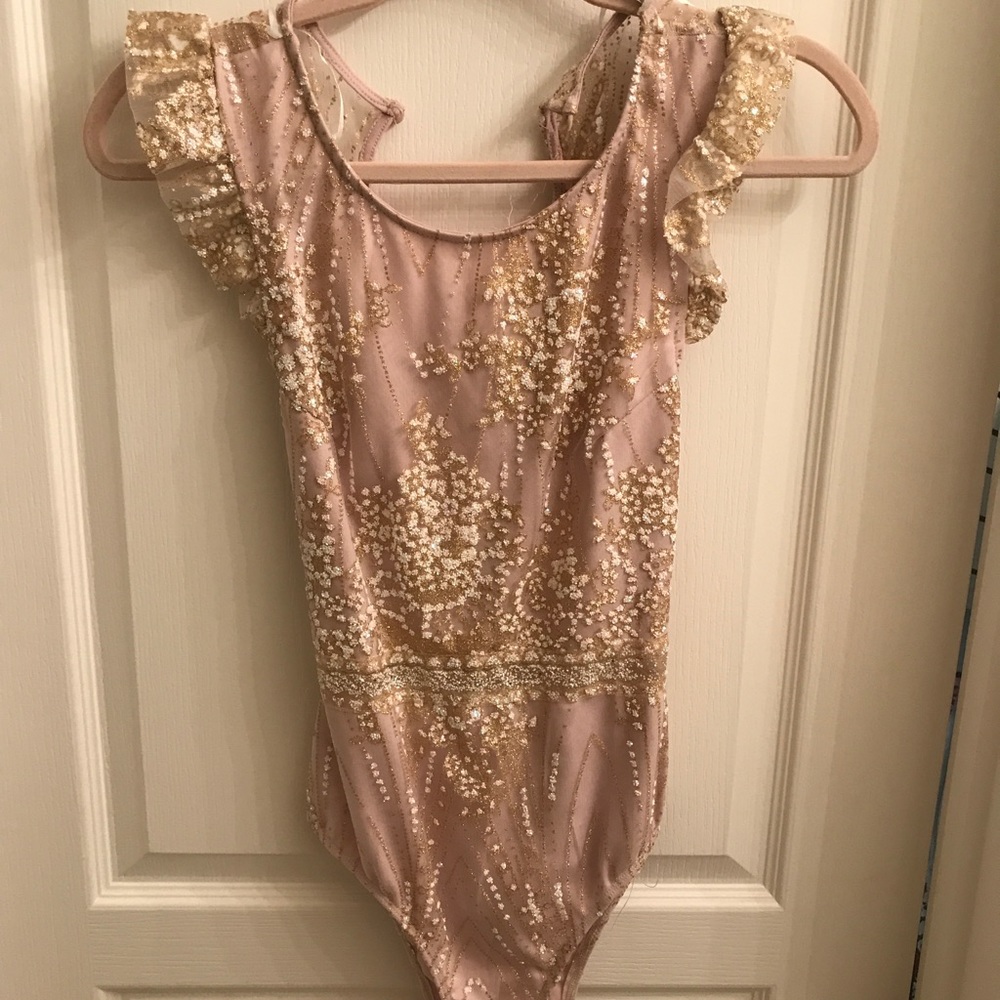 Blush cross back bodysuit